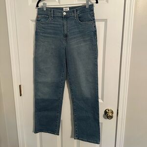 Hudson Noa Mid rise straight cropped jeans